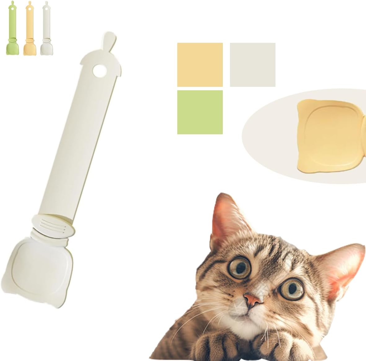 3-Piece Set Cat Bar Squeeze Spoon Liquid Spoon, Squeeze Feeder, Pet Treat, Food Cat Dispenser, Food Feeder with Hanging Hole image 5