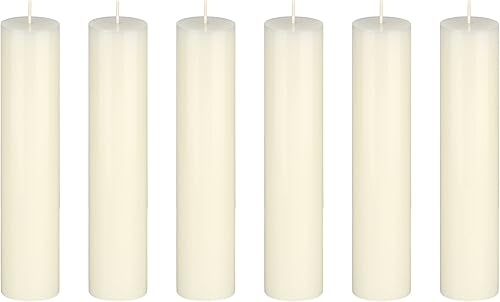 Miniatura 7 de SRG 1 vela redonda rosa sin perfume, velas de cera de primera calidad vertidas a mano de 2 x 9 pulgadas, decoración del hogar, recepciones de boda,