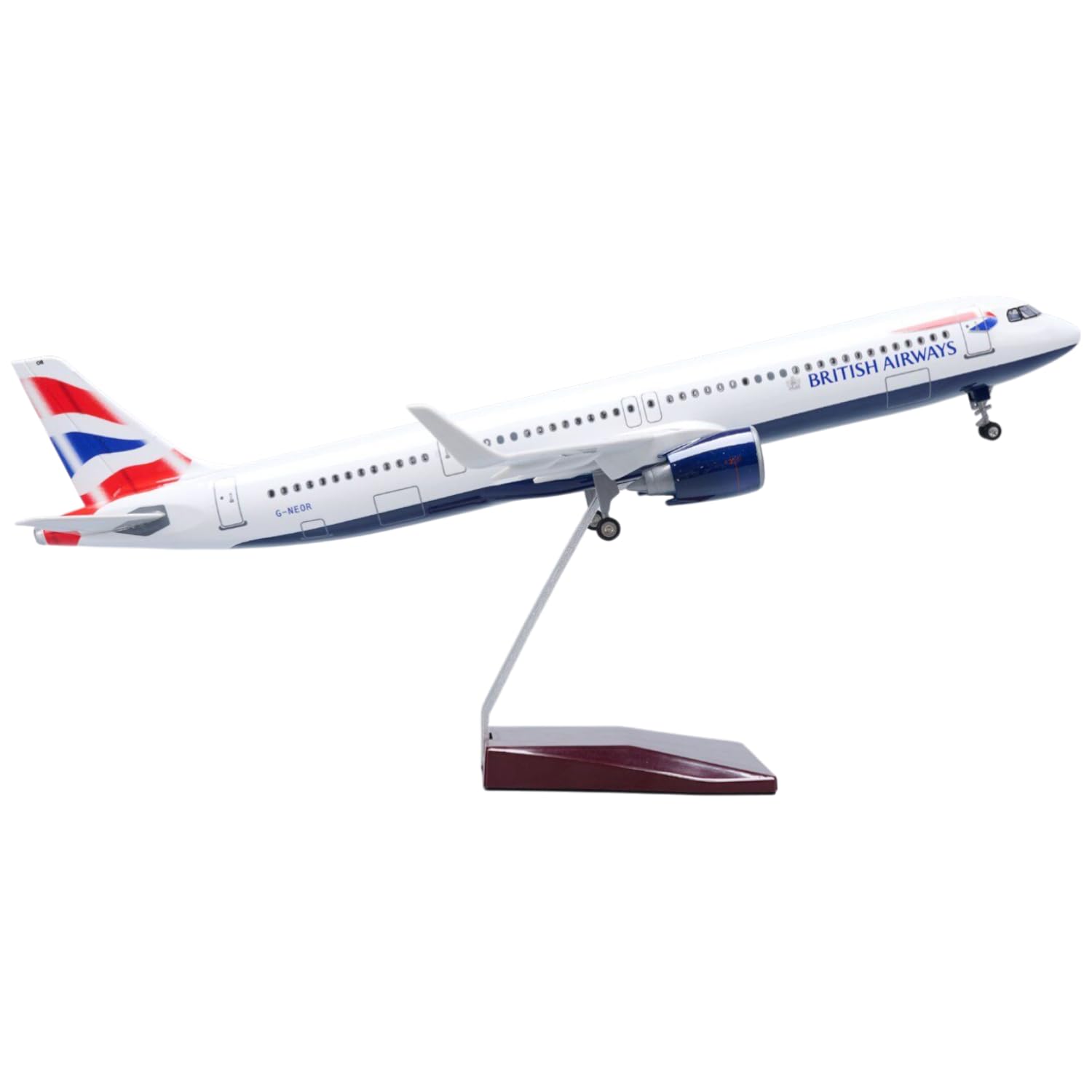 AirModels British Airways for Airbus A321 neo 1/80 Scale Resin Model Airplane Collectable Gift