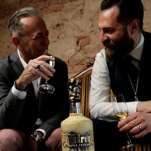 Padre Azul Tasting Set Tequila Reposado 40% • Premium Tequila Made in Mexico • Sehr weicher Tequila Reposado für den puren Genuss in Geschenkpackung inklusive zwei Gläser (1 x 0.7 l)