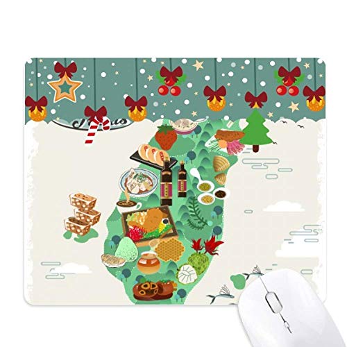 Tapis de souris Taiwan Foods Map Chine anti fatigue bureau miel