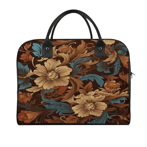 Set de Bolsa Floral Ornamental con Cremallera y Correa Ajustable miniatura 1