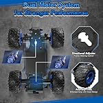 Remote Control Car, 1:18 Rc Cars, All-Terrain RC Truck with LED Light, 20KM/H, Rechargeable, 2WD, 2.4GHz, Sturdy PVC Shell, Remote Control Truck for Boys 4-7 8-12, Beginner - Image 5