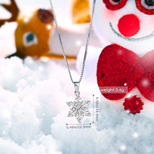 Snowflake collane/orecchini da donna, in argento