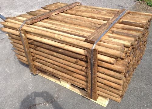 Suinga Haringen voor bomen, planten met punt, houten palen, palissetten, bevestigingspiesen, tuinpalen, plantensteunen (1, 150 cm, 5 cm