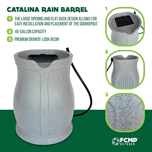 Fcmp Outdoor RB-CAT-LTGRNT Catalina 45-Gallon Rain Barrel thumb #2