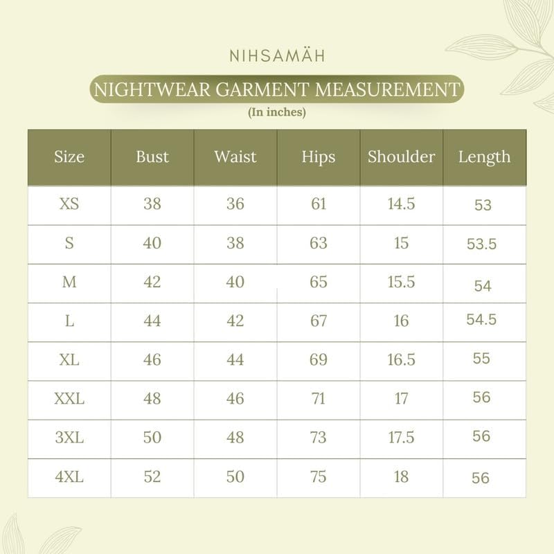Image of NIHSAMAH Cotton Nighty for Women - Premium Printed Long Night Gown with Pocket, Comfortable & Fancy Sleepwear /Nightwear