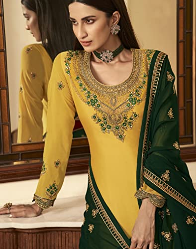 Image of Delisa New Indian /Pakistani Eid Special Party /Ethnic wear Georgette Straight Ghagra Style Salwar Kameez Suit for Womens-2085