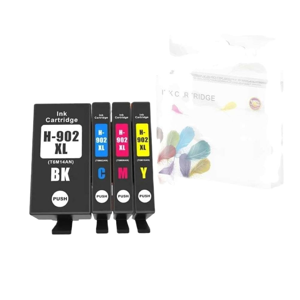 Cartouche d'encre 902XL compatible OfficeJet Pro 6968 6978 multipack noir et couleur
