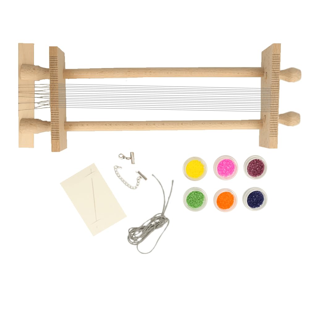 Scheepjes - Scheepjes Bead Weaving Loom Frame Craft Projects Kit for Kids and Adults - 1 Piece