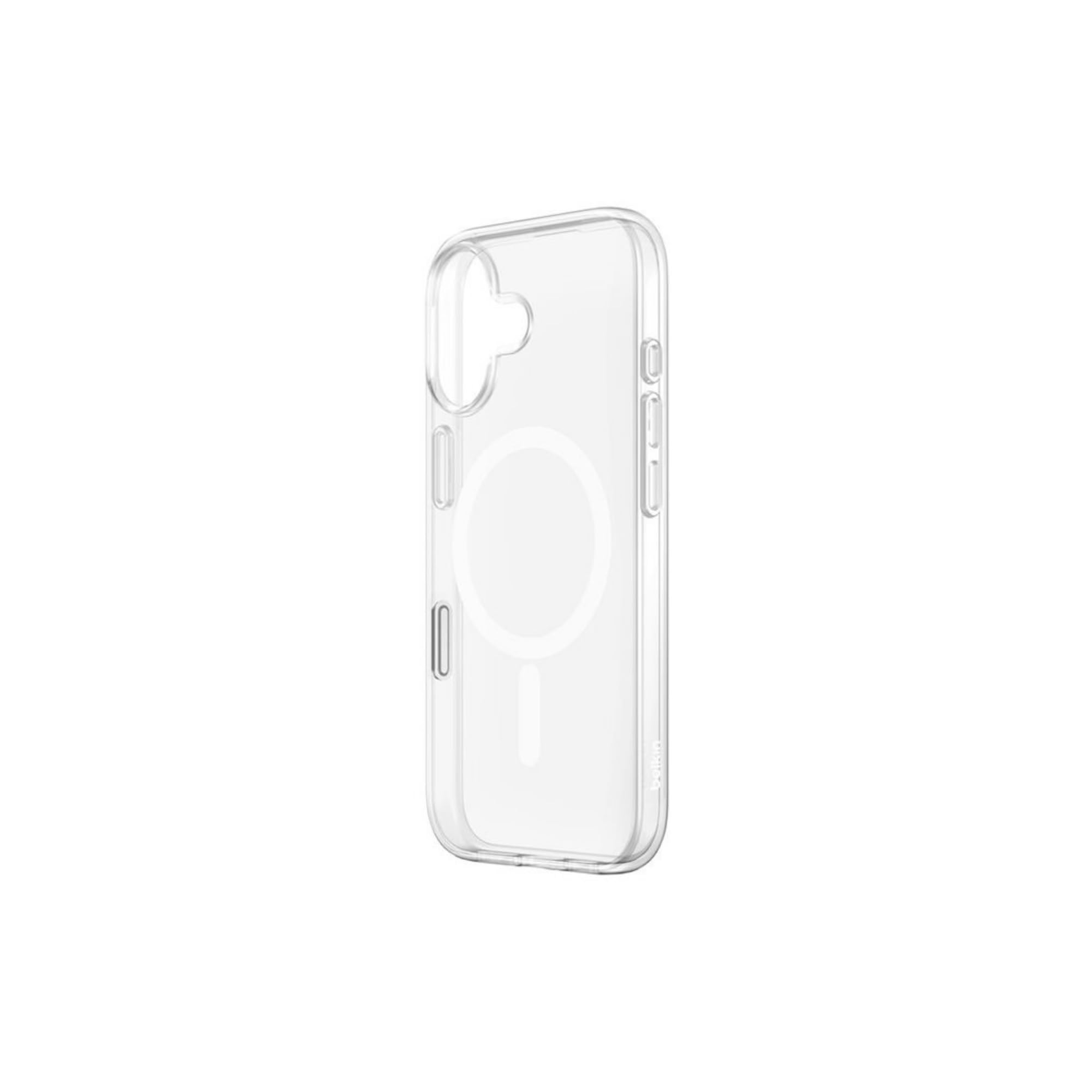 Belkin SheerForce Clear Zgodne z MagSafe Etui na Telefon iPhone 17, Niskoprofilowe z Powłoką Zapewniającą Odporność na Zarysowania – Magnetyczne i Odporne na Uderzenia Etui – Przezroczyste