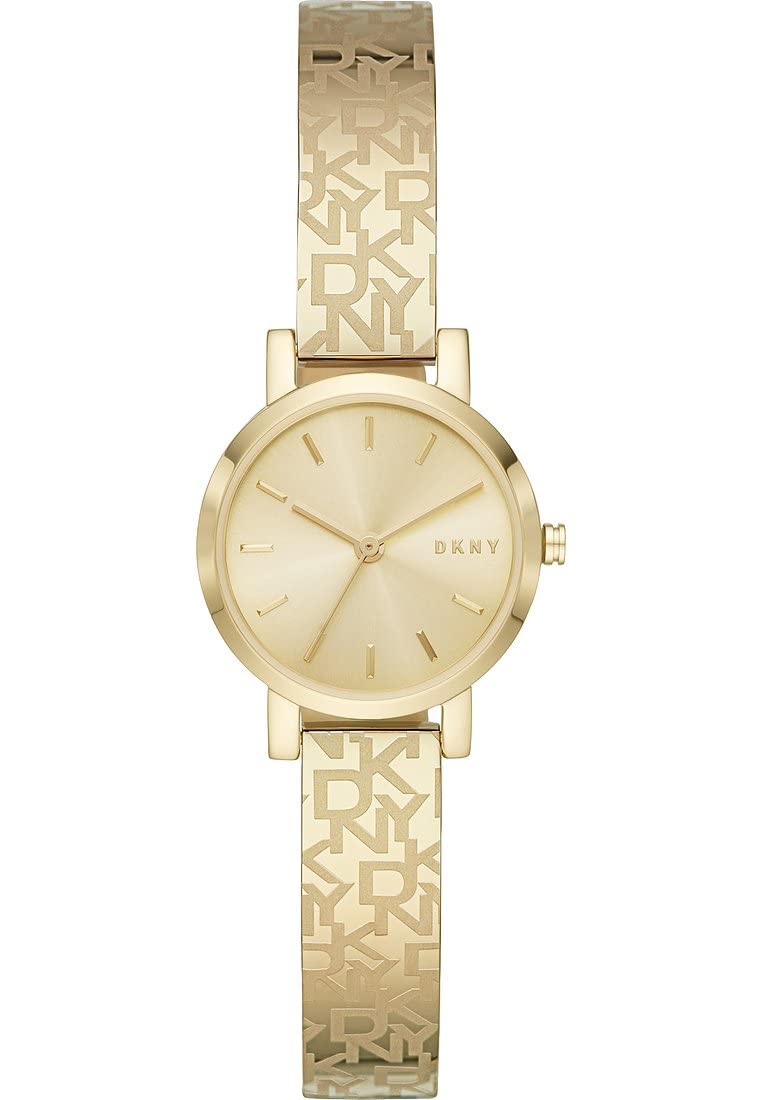 DKNY Soho Watch for Women, Quartz Movement with Alloy, Stainless Steel, Leather or Silicone Strap
