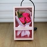 ZEYRU Kreative Geschenk-Seifen-Rosen-Blumen-Geschenkbox für Valentinstag, Weihnachten,...