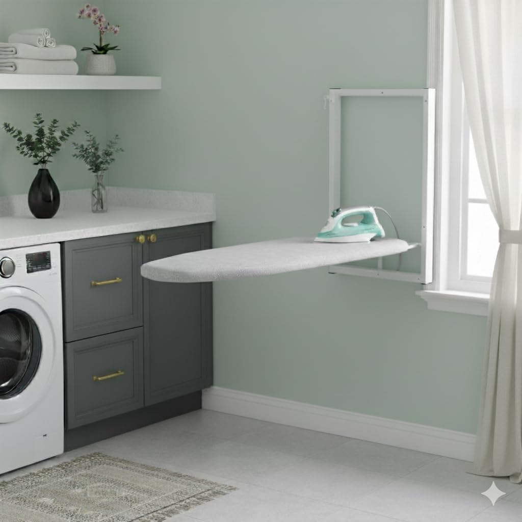 CANDY FLIP with a Device Wall Mounted Iron Table for Ironing Clothes with Foldable Ironing Board for Home, Apartment & Small Spaces.