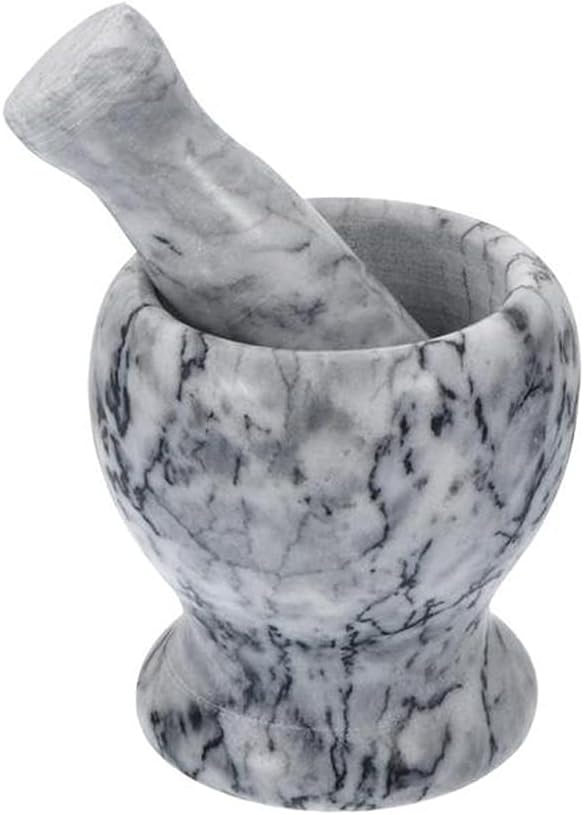 Marble Mortar Pestle Set Pugging Pot Garlic Spice Grinder Pharmacy Herbs Pepper Bowl Mill Crusher Kitchen Tool
