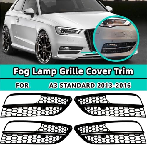 Grille de phare antibrouillard Audi A3 Hatchback 2013-2016 accessoires calandre - 2