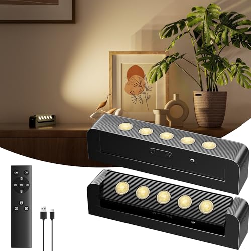 Kimjo 5500mAh Rechargeable Spotlight Indoor 2 Pack