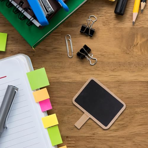 Pinzas de madera para pizarra rectangular en pack de 40 piezas para notas y eventos 4