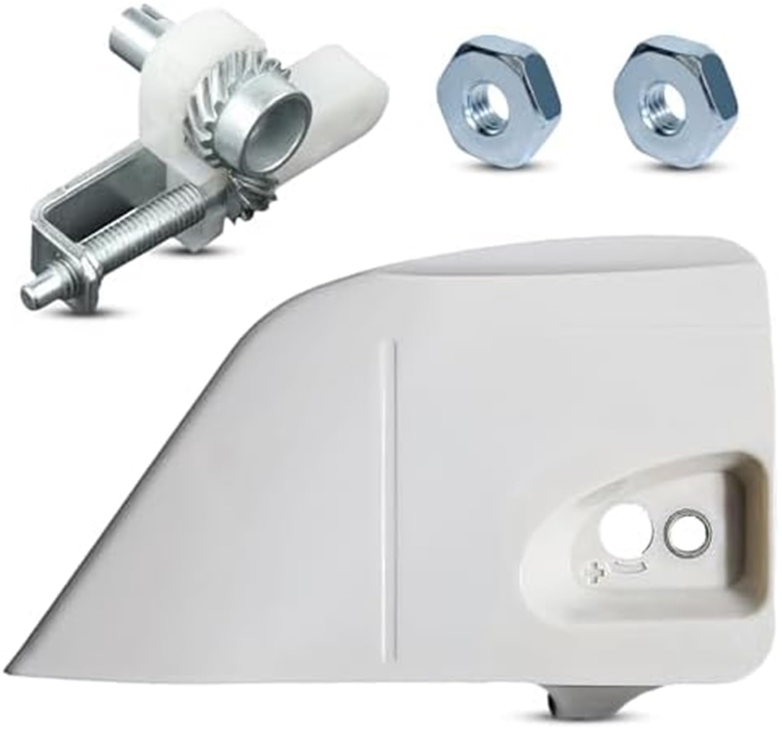 Couvercle d'embrayage de pignon avec tendeur de chaîne, for STIHL, MS171 MS181 MS181C MS211 MS211C Remplace 1139 640 1700 1123 007 1000 Carter d'embrayage pour tronçonneuse