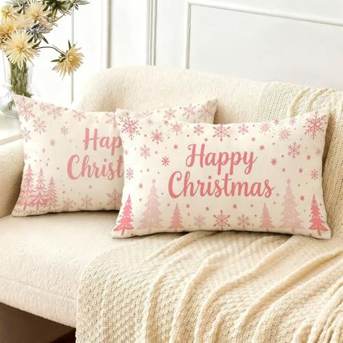 Housse coussin velours 50x70cm rose imperméable de qualité supérieure