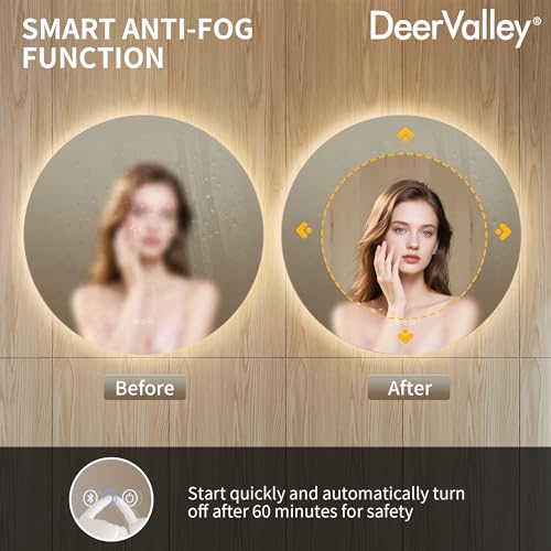 Miroir de salle de bain avec lumières LED pour votre routine