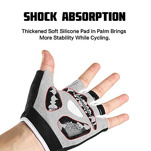 Luvas Esportivas, Andoer Luvas de ciclismo Luvas de esporte de escalada para bicicleta de escalada c