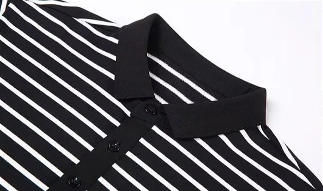 Camisa polo de manga larga para hombre, con cuello tipo polo, para golf, ropa de trabajo