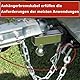 GOIEHIR Abreißseil, 2 Stück Anhänger Fangseil,1m Abreißseil Karabiner, Breakaway Ropes for Trailers, Bremsseil mit Gabelkopf und Karabiner, Abreisseil für Anhänger, Rot