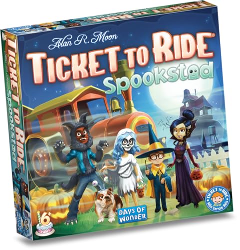 Ticket to Ride Fantasma City - Juego de Mesa - Una edición para los más jóvenes Ticket to Ride Fans! - 6+ - 2-4 Jugadores - ES