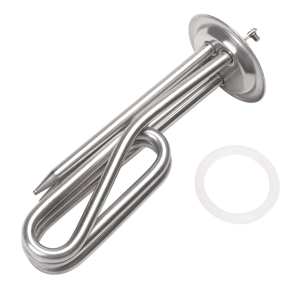 220V 3KW Electric Heating Element 63mm Immersion Heater Elementfor Boiler Liquid Heating Stainless Steel 304