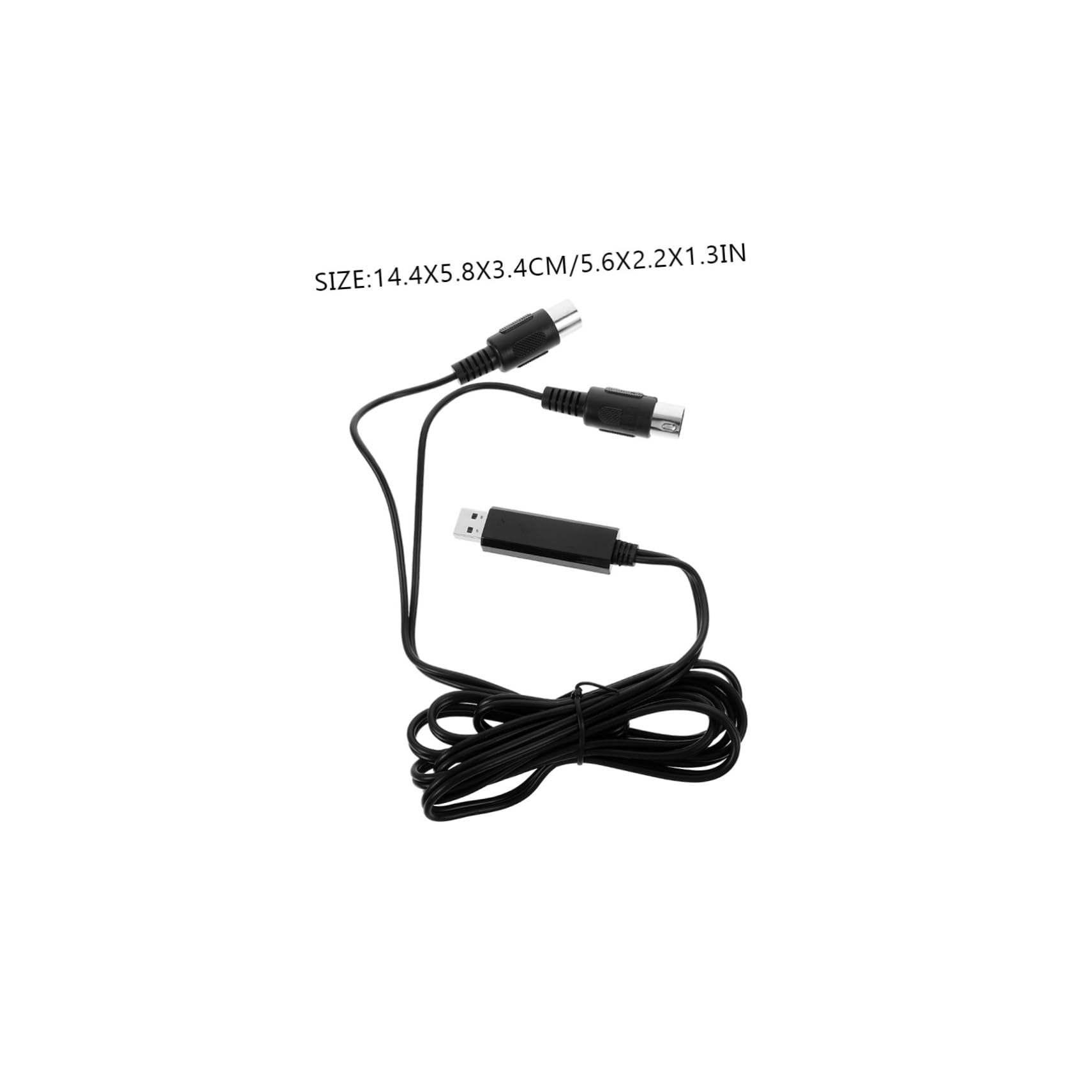 ibasenice 2 Stücke Klavier Tastatur Zu Computer Adapter 2m Kabel Treiber Universal