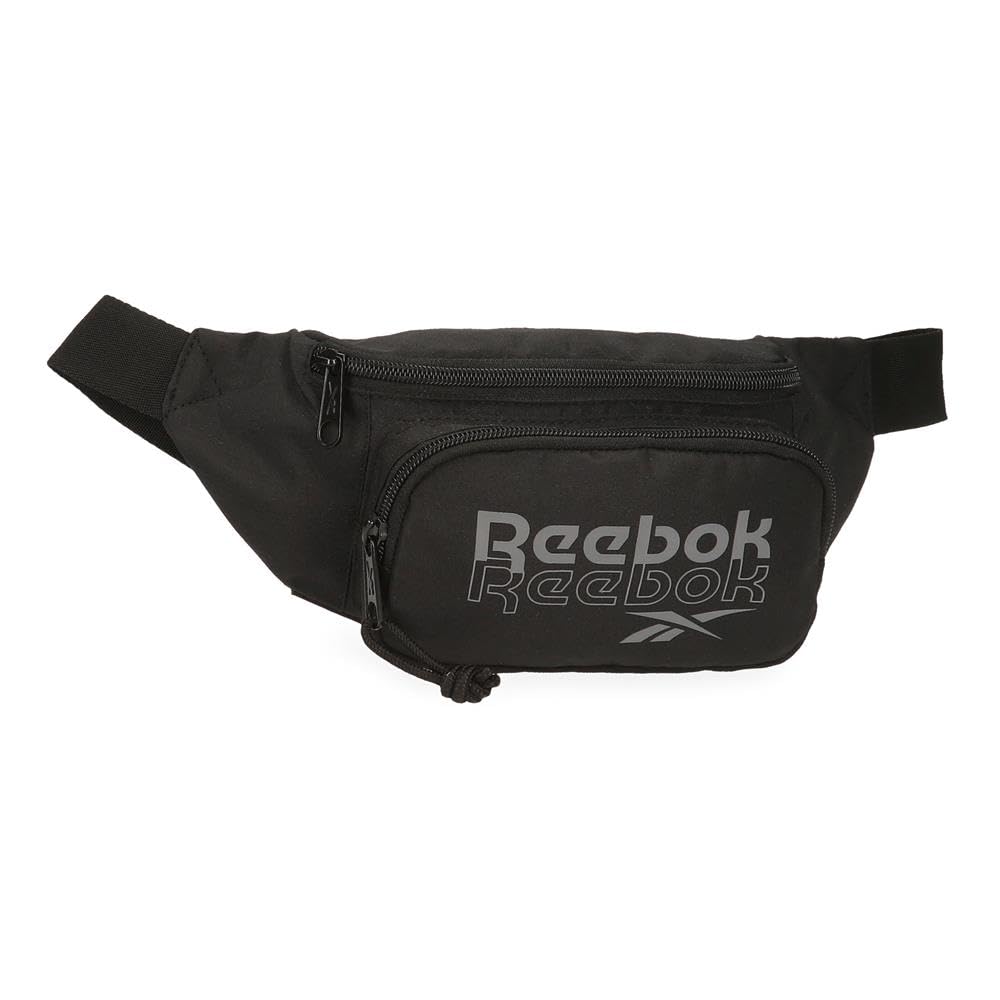 Reebok Melbourne Waist Bag Black 23x12x8cm Polyester by Joumma Bags