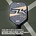SLK Helix Pro Pickleball Paddle | Carbon Fiber & Fiberglass Hybrid Face | Thermoformed Carbon Fiber Core | Unmatched Control | Gold Maze