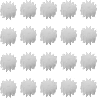 Heyiarbeit 40pcs Plastic Gears 12 Teeth Model 122A Reduction Gear Plastic Worm Gears for RC Car Robot Motor