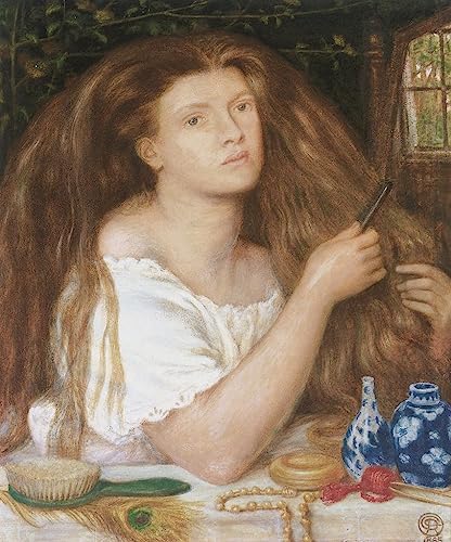 Affiche Toile Tresses dorées Rossetti décoration murale 60x90cm art portrait