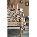 Amazon.com: patdrea French Linen Pattern Tablecloth Soft Durable Floral ...