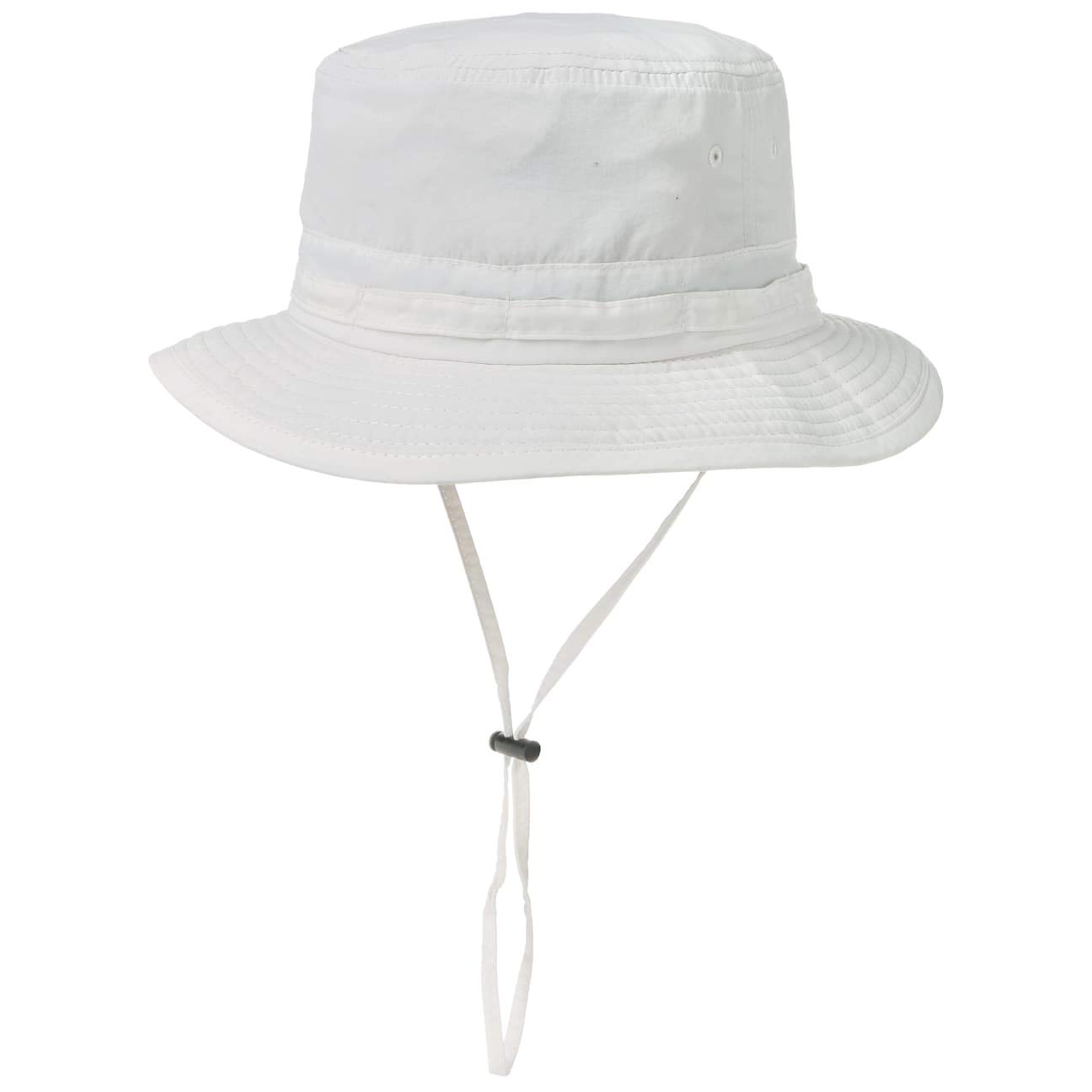 Lipodo Women's White Supplex Fishing Hat With Chin Strap By