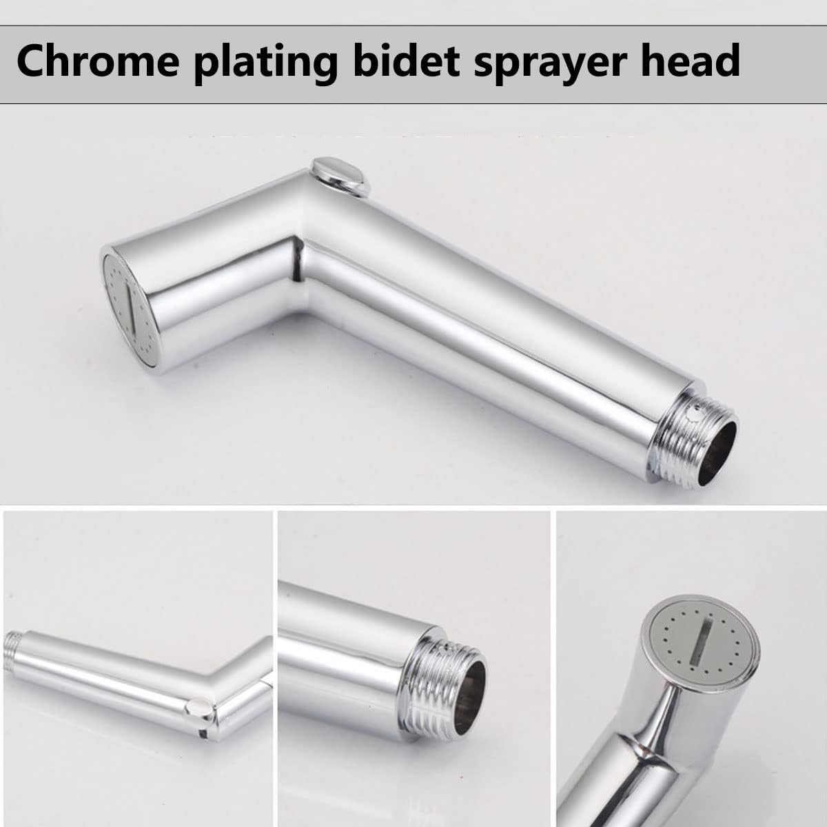 LikeHome Wall Mounted Handheld Bidet Sprayer, Chrome Finish, Adjustable Spray, Easy Installation
