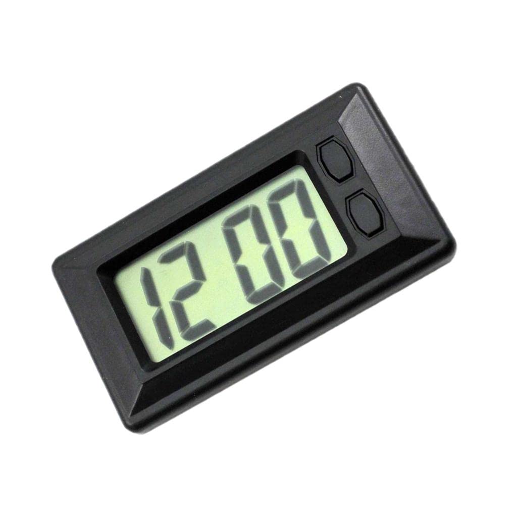 6 Piezas Reloj Digital para Salpicadero Coche Reloj Medidor Tablero Repuesto Automóvil Plástico con Pantalla Y Calendario Integrado Adecuad, 5 piezas