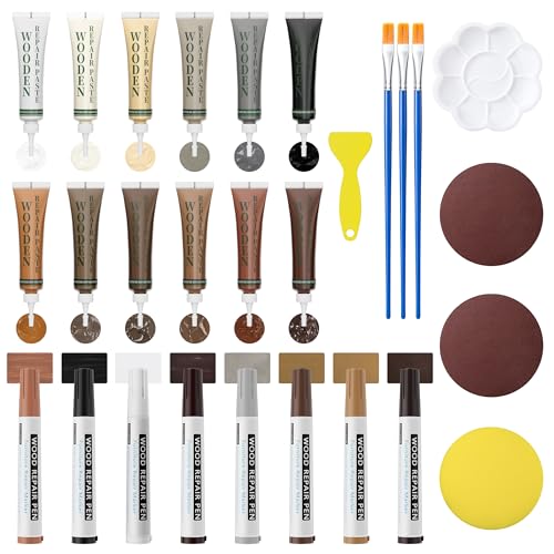 Oriflame Wood Furniture Repair Kit: 12-Color Filler and 8-Color Markers