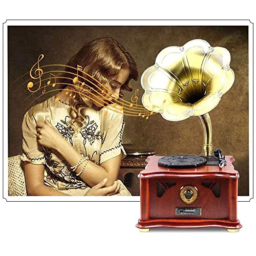 TAISK Tourne-Disque rétro, Haut-Parleur Bluetooth rétro klaxon Platine Tourne-Disque Bluetooth Tourne-Disque Machine d… - Les Beatles, Paul McCartney, John Lennon, RIngo Starr, George Harrison TAISK Tourne-Disque rétro, Haut-Parleur Bluetooth rétro klaxon Platine Tourne-Disque Bluetooth Tourne-Disque Machine d… – Image 5