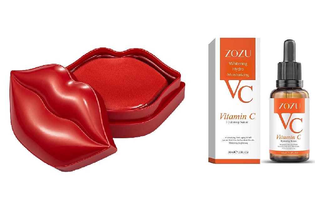 Lip Mask For Pink Lips Moisturizing Cheery hydrating Anti Drying Skin Care Lip lip lines combo pack 20 Lip Masks men women sheet mask Plumping Lips transparent Vitamin C Serum for Fairness Skin Glow