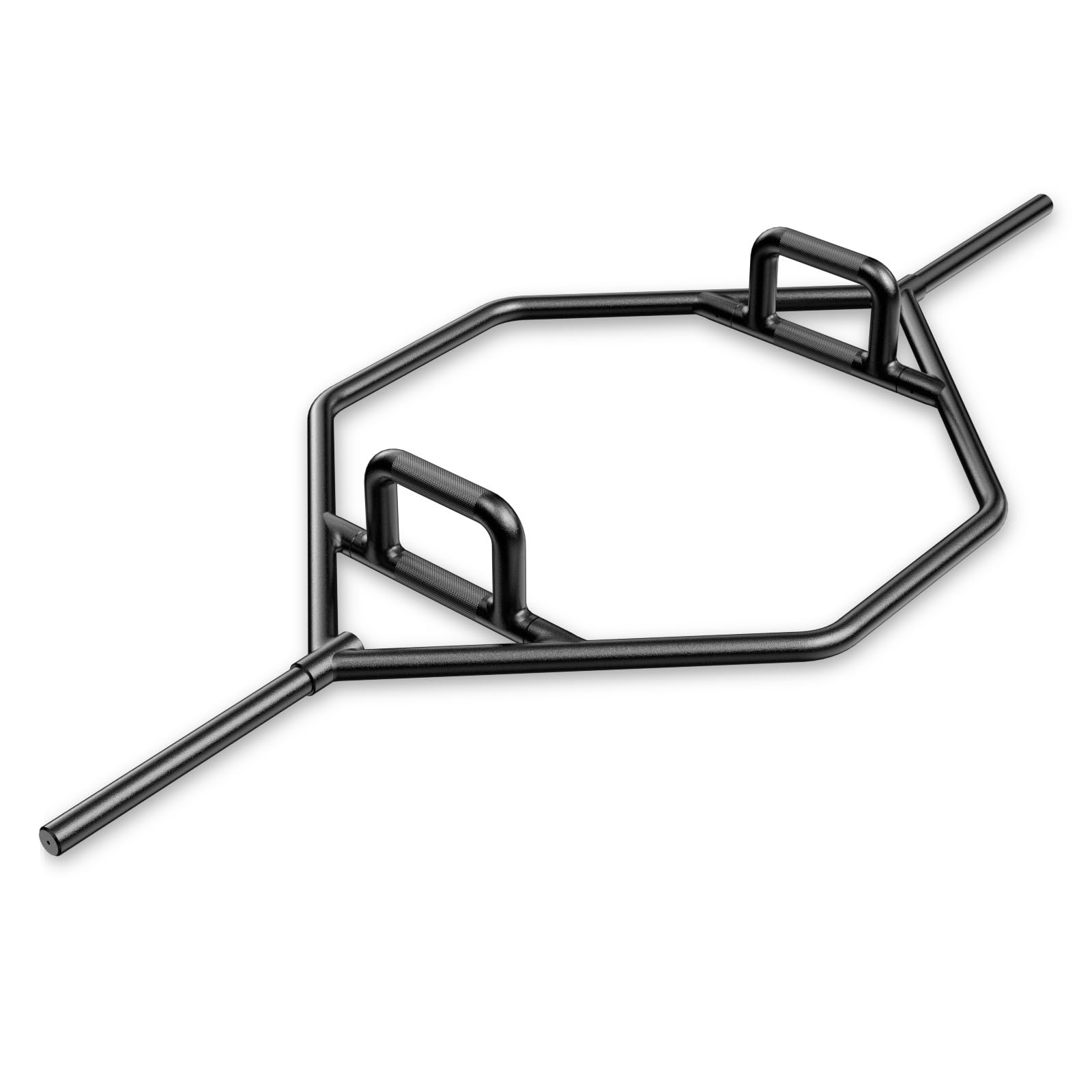 COSTWAY Barra della Trappola Olimpica, Olympic Hex Trap Bar in Acciaio con Maniglie Piegehvole, Barra Sollevamento Pesi, Capacità di Carico 226 kg