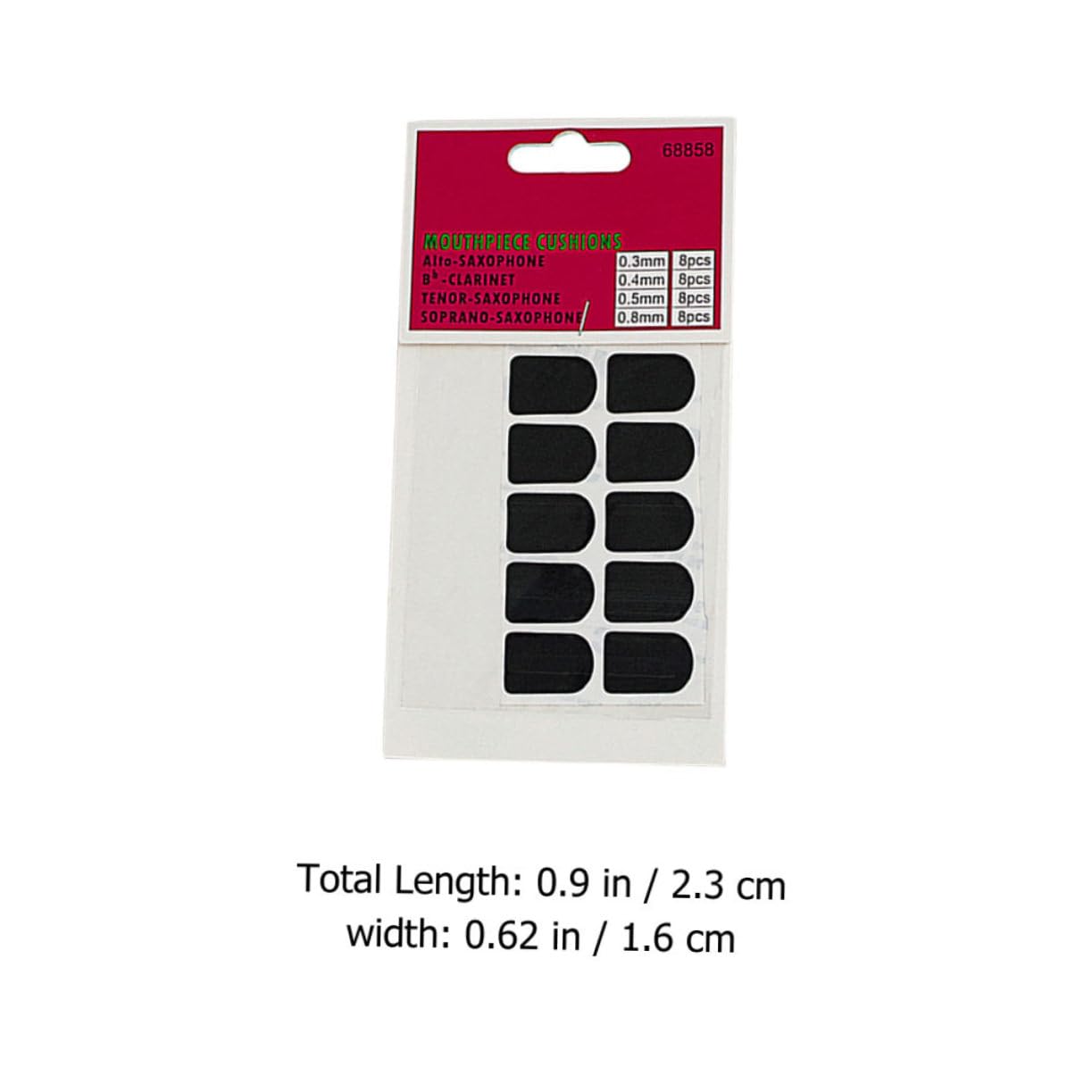 ERINGOGO 10 Pcs Silicone Saxophone Mouthpiece Cushions Comfortable Pads for Saxophone Clarinet Durable Lightweight Odorless Design for Modern Oboe Clarinet Accessories