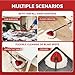 8 Pack Mop Replacement Heads with Base and Floor Scrub Brush, Compatible with Ocedar Systems, Microfiber Replace Heads, Snap-On Floor Cleaning Accessories