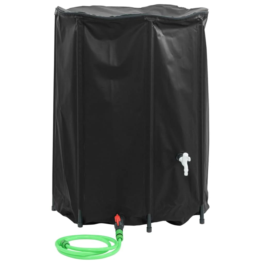 vidaXL Water Tank with Tap, Foldable Water Container, Water Storage Bladder Tank Bag for Emergency Water Delivery Irrigation, 1350 L PVC — image 1