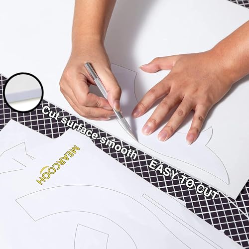Image of 12mm Thick White Foam roll, Premium Cosplay EVA Foam Sheet,13.9 inchx39 inch,High Density 86kg /m3 for Halloween Cosplay Costume, Crafts, DIY Projects by MEARCOOH