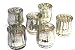 Vintage Mercury Glass hurricane votive - set of 6