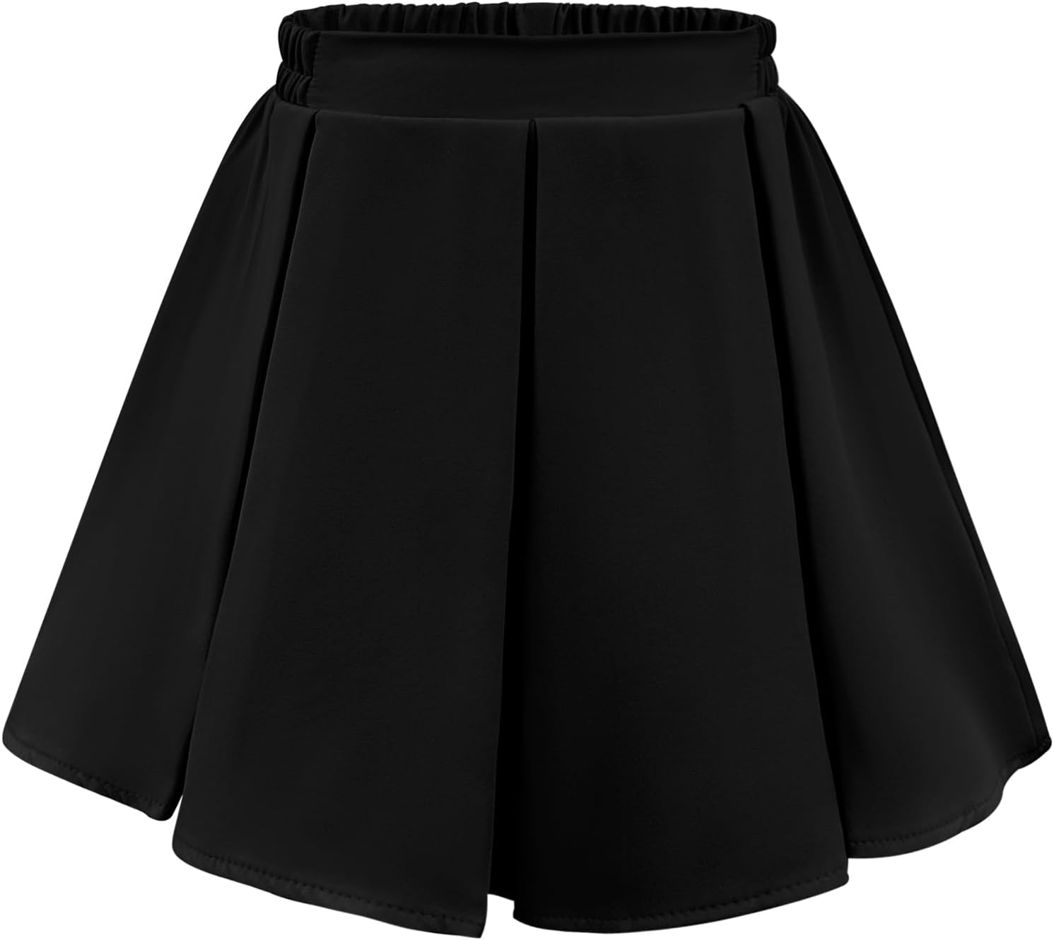 Girls Two Piece Outfits Sleeveless Peter Pan Collar Ruffle White Button Down Shirts and Pleated Skirt Set