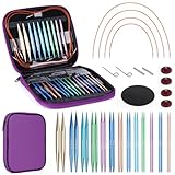 Kit Tricot Debutant Facile à Monter : les aiguille circulaire interchangeable et les câbles Coopay s'adaptent parfaitement aux points de connexion, et à l'aide de la clé, la connexion est plus sûre, tandis que les coussinets de serrage offrent un maintien sûr pour garantir que la pièce à tricoter reste en place. Contrairement aux aiguilles à tricoter ordinaires à extrémités incurvées, les aiguilles à tricoter rondes Coopay ont des extrémités droites pour assurer une utilisation fluide